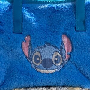 Blue Stitch Plush Kids Tote Bag - Character Design